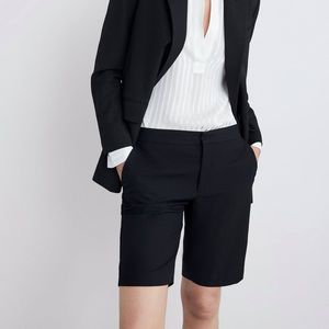 Black theory chino Bermuda shorts